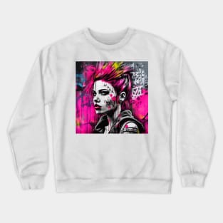 Punk Pop Girl Tee! Crewneck Sweatshirt